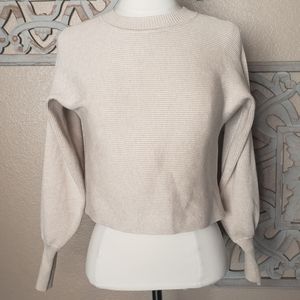 PINK ROSE CROPPED KNIT TOP